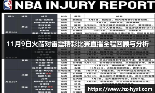 11月9日火箭对雷霆精彩比赛直播全程回顾与分析